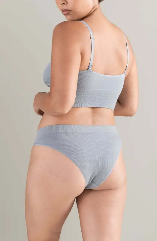 Experience Luxury in TENCEL™ High Leg Briefs in Storm Grey