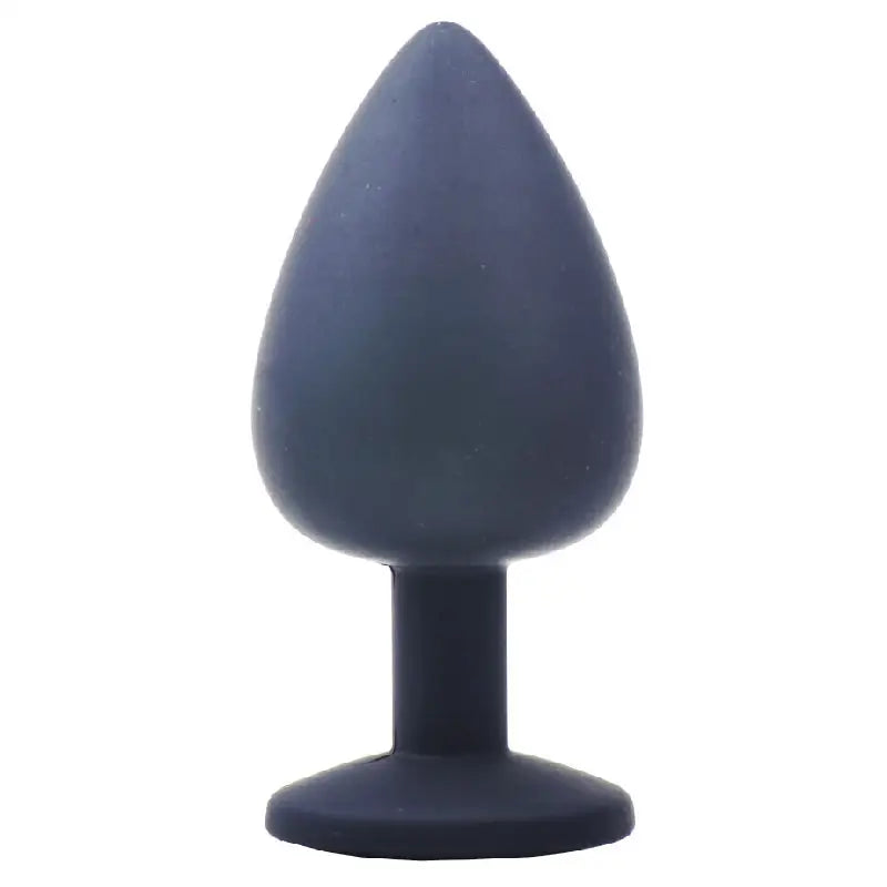 Experience Luxury with the Large Black Jewelled Silicone Butt Plug
