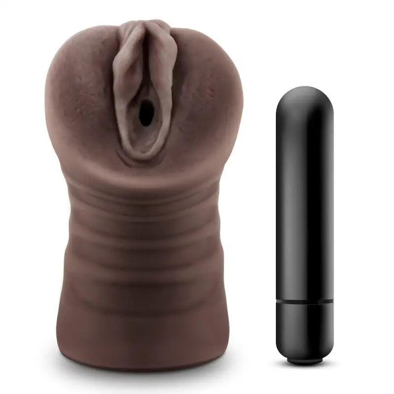 Experience Pleasure with Hot Chocolate Brianna Vagina Vibrating Stroker