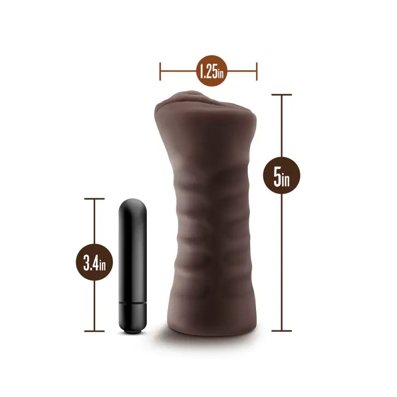 Experience Pleasure with Hot Chocolate Brianna Vagina Vibrating Stroker