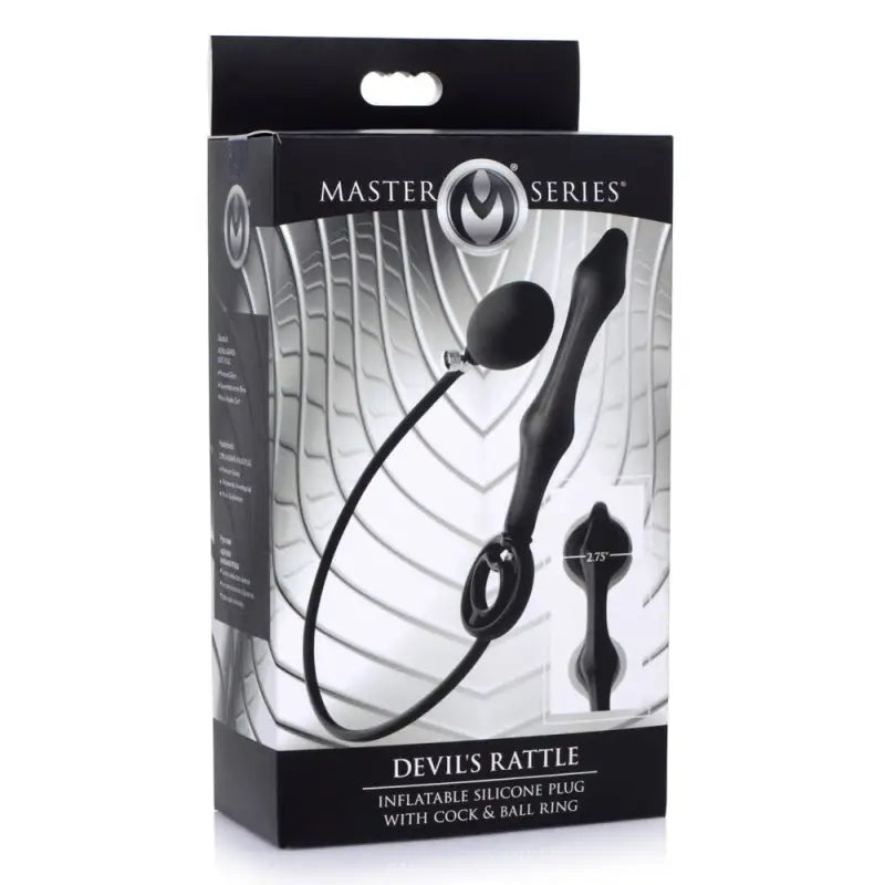 Experience Pleasure with Master Series Devils Rattle Inflatable Anal Plug