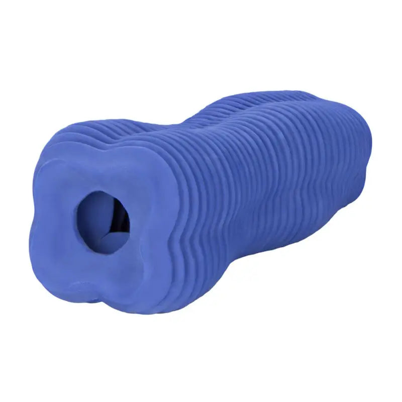 Experience Pleasure with the Apollo Stroker Closed End Textured Masturbator Blue