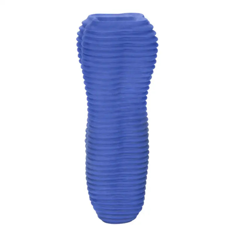 Experience Pleasure with the Apollo Stroker Closed End Textured Masturbator Blue