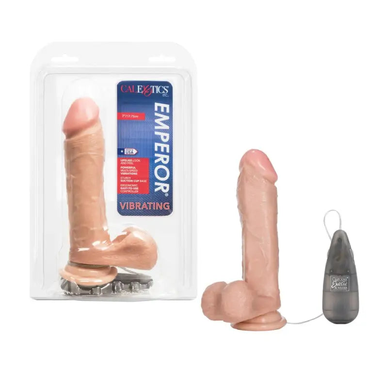 Experience Realism with the Emperor 7 Inch Life Like Vibrator Ivory