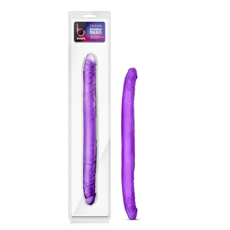 Experience Sensational Pleasure with the 16 Inch Purple Double Dildo