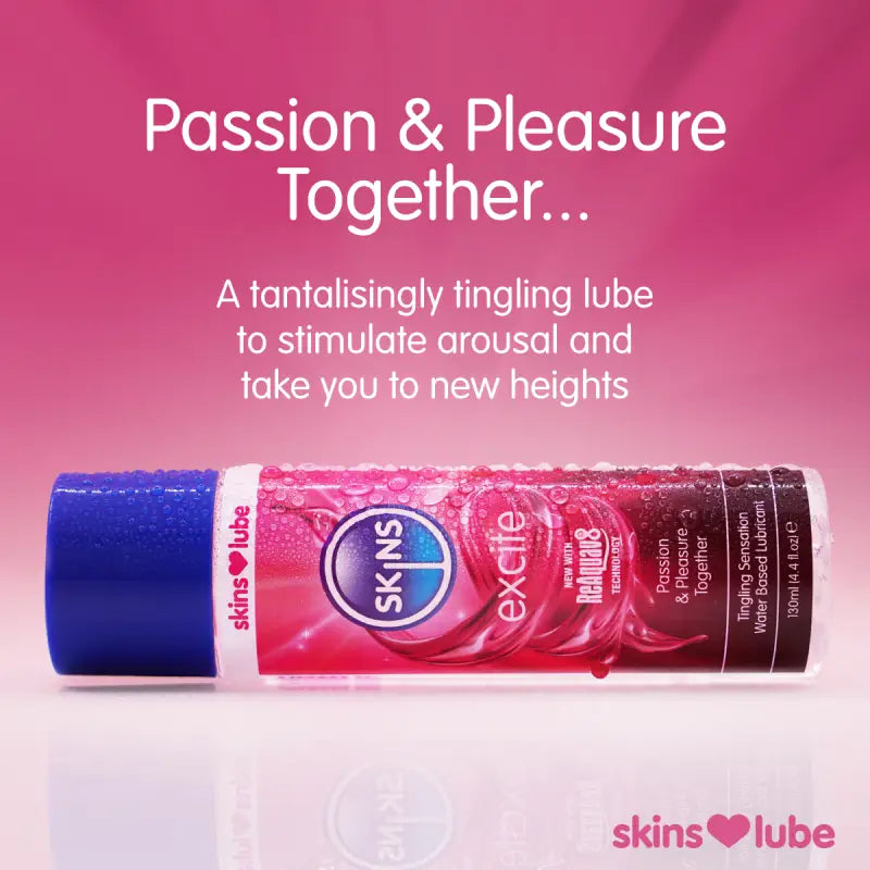 Skins Excite Tingling Water Based Lubricant 4.4 fl oz (130ml)