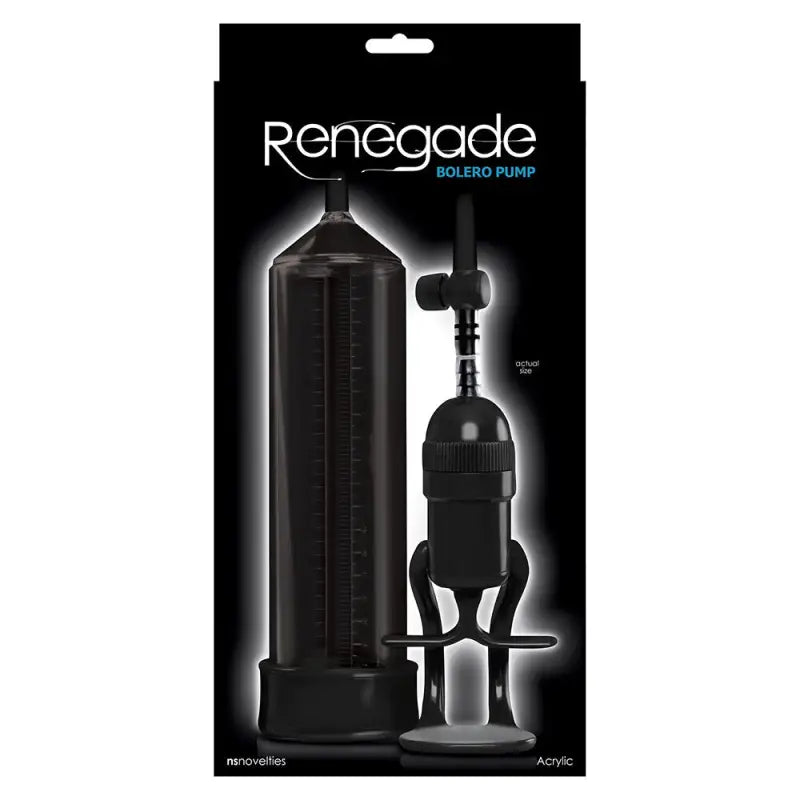 Experience the Power of the Renegade Bolero Pump Black with Measuring Ruler