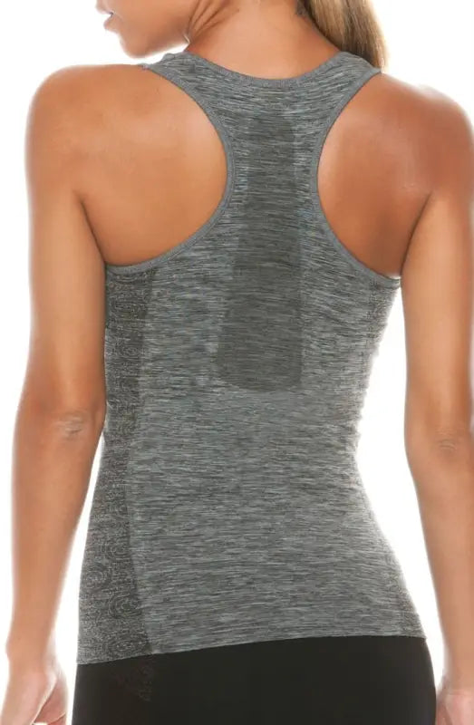 Experience Ultimate Comfort with the Melange Grey Sporty Tank and Bra