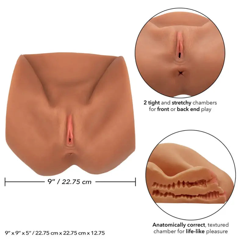 Experience Ultimate Pleasure with Life Size Pussy Flesh Brown
