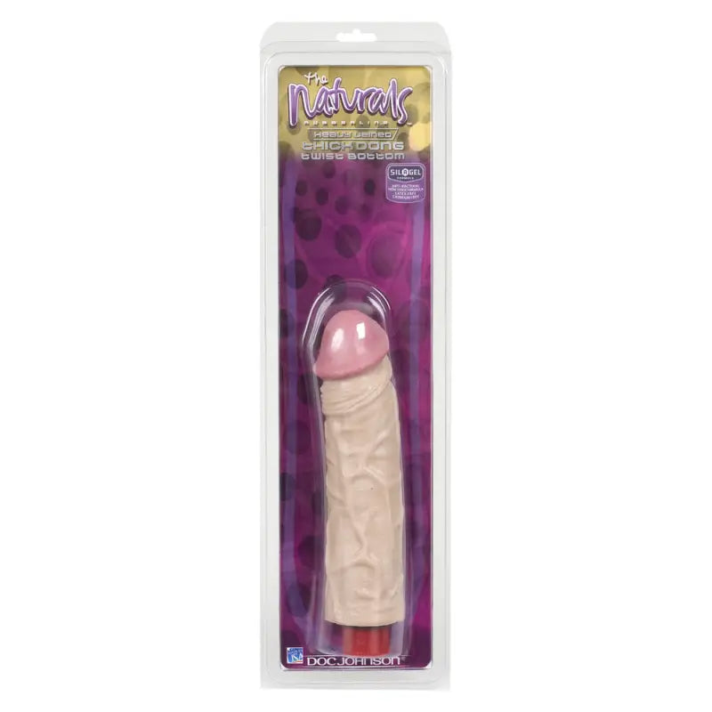 Experience Ultimate Pleasure with Naturals Heavy Veined 8 Inch Vibrating Dong