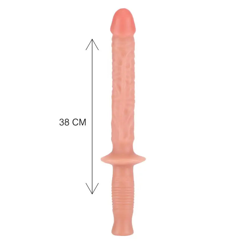 Experience Ultimate Pleasure with the 14.5 Inch Flesh Pink Manhandler