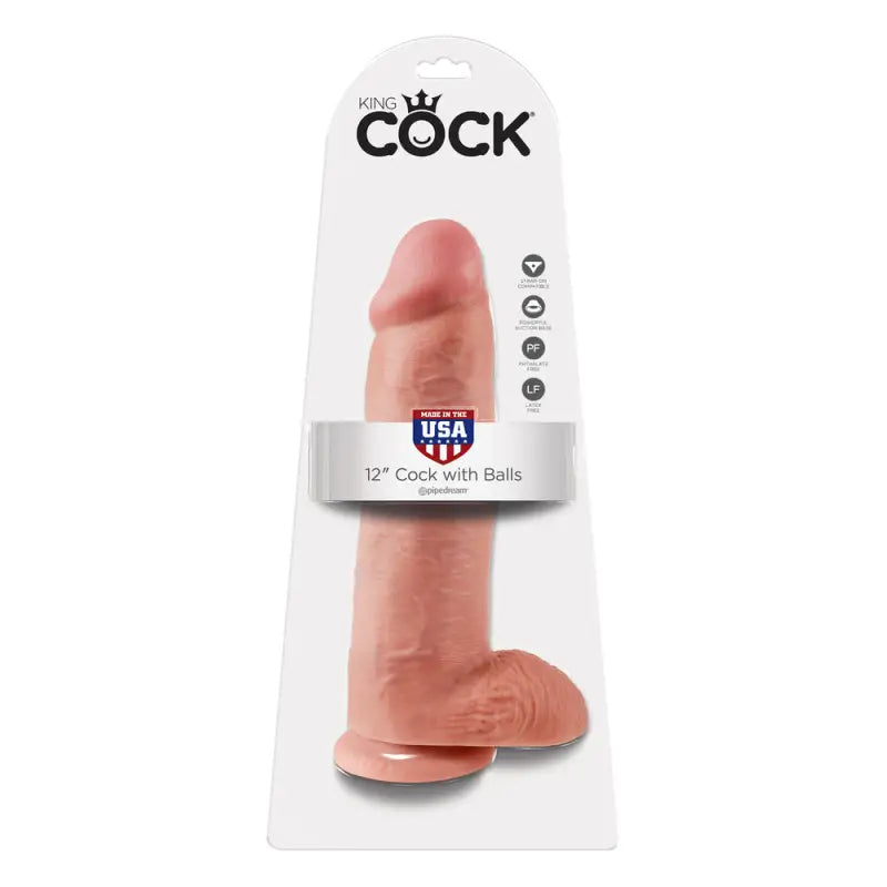 Experience Ultimate Pleasure with the King Cock 12 Inch Dildo