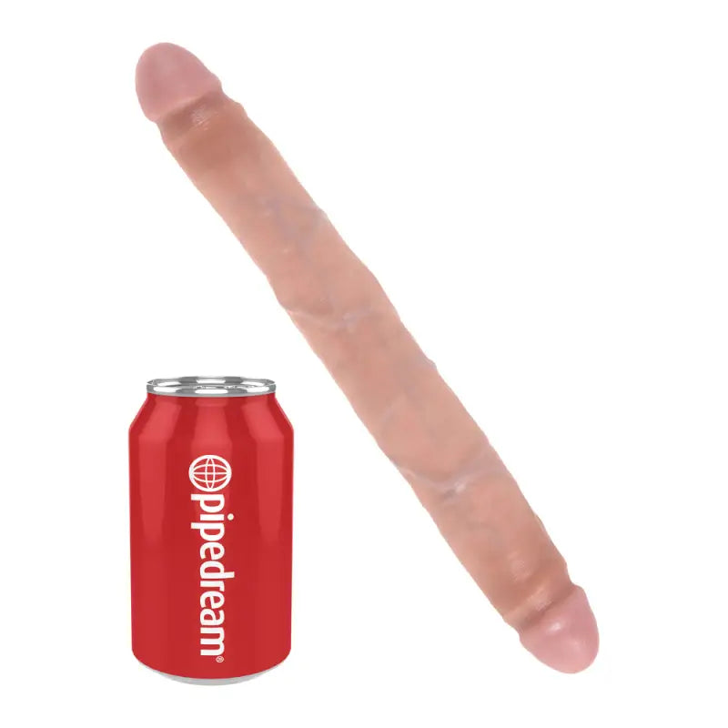 Experience Ultimate Pleasure with the King Cock Slim Double Dildo Flesh