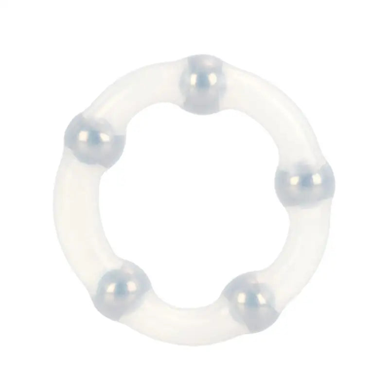 Experience Ultimate Pleasure with the Metallic Bead Ring by California Exotic
