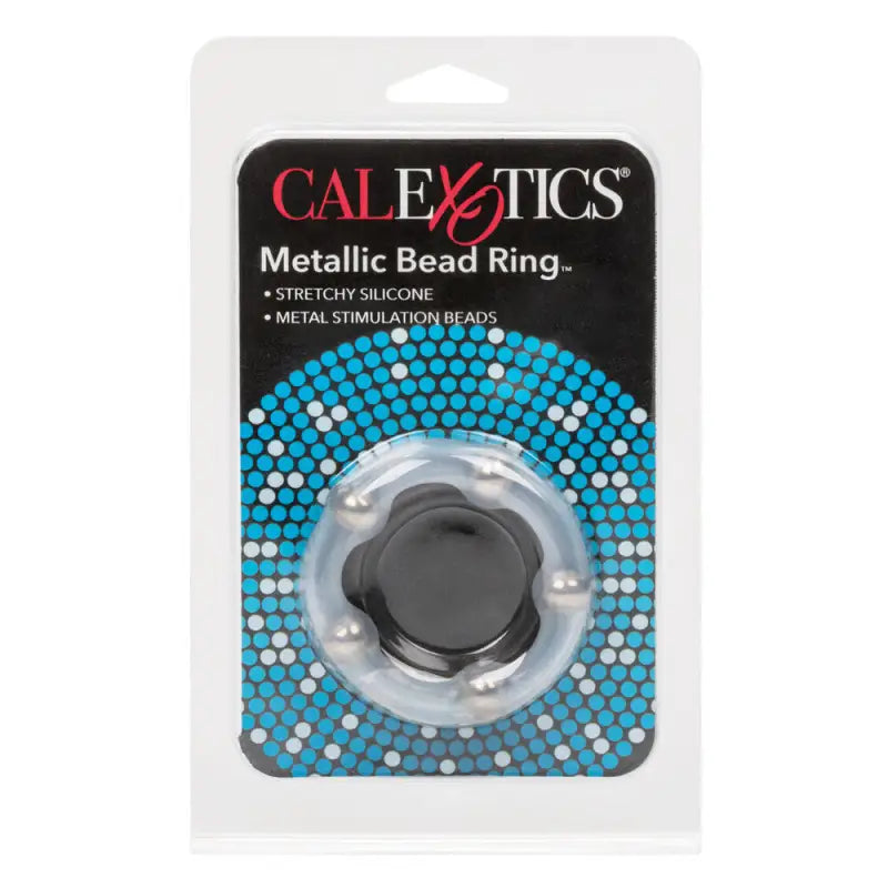 Experience Ultimate Pleasure with the Metallic Bead Ring by California Exotic