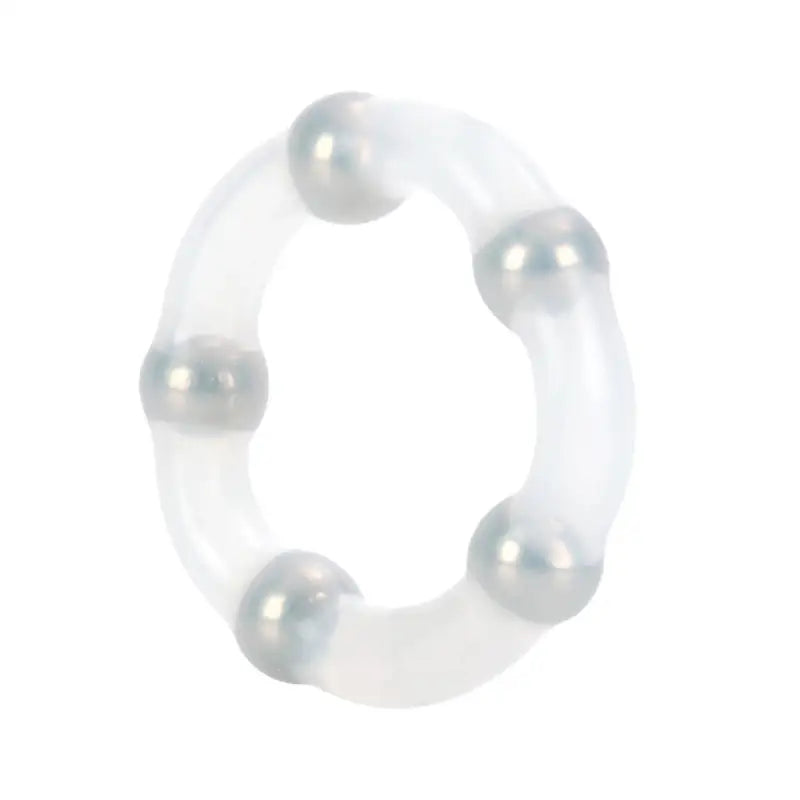 Experience Ultimate Pleasure with the Metallic Bead Ring by California Exotic