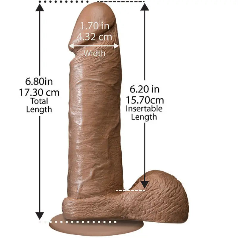 Experience Ultimate Pleasure with the Realistic Flesh Brown Dildo