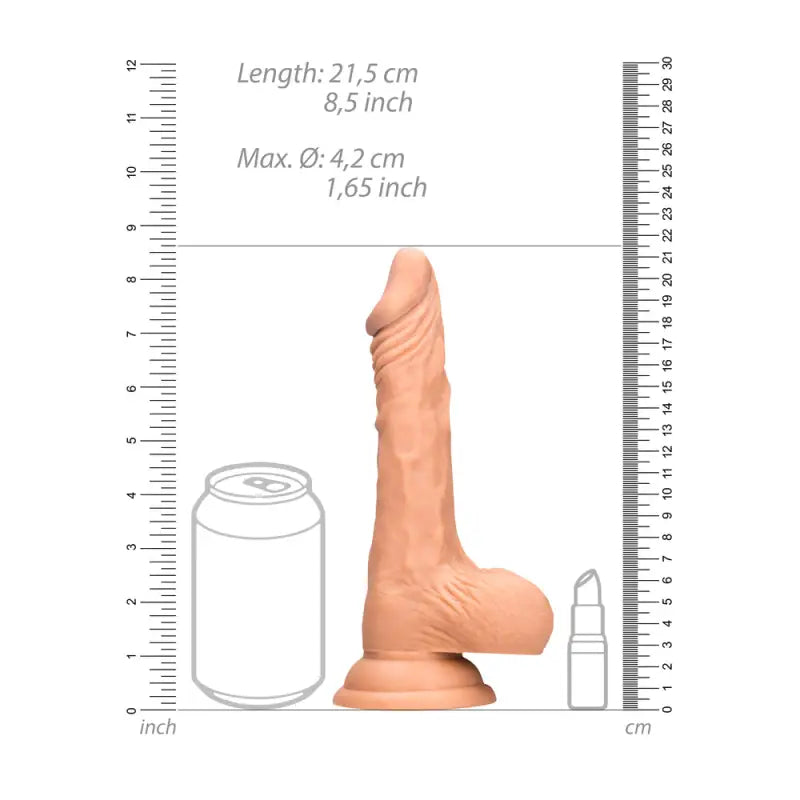 Experience Ultimate Pleasure with the RealRock 8 Inch Dong Suction Cup