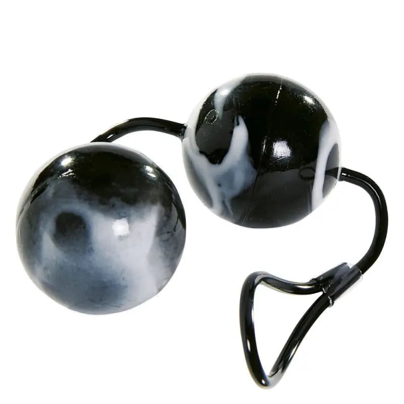 Experience Unbridled Pleasure with Duo Balls Black and White