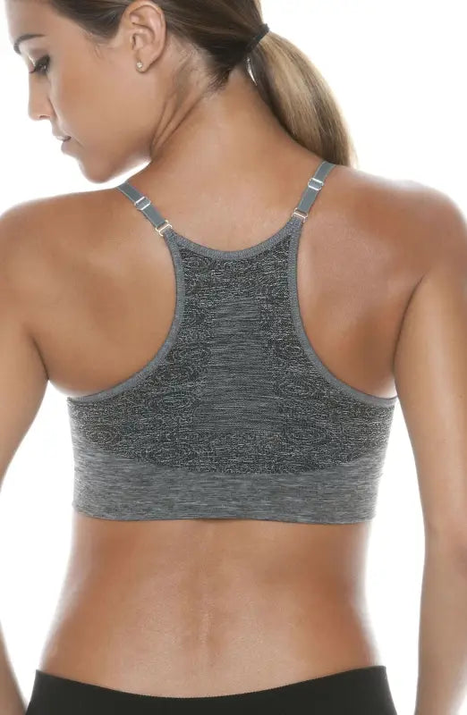 Experience Unmatched Comfort with Control Body Sports Bra Melange Grey