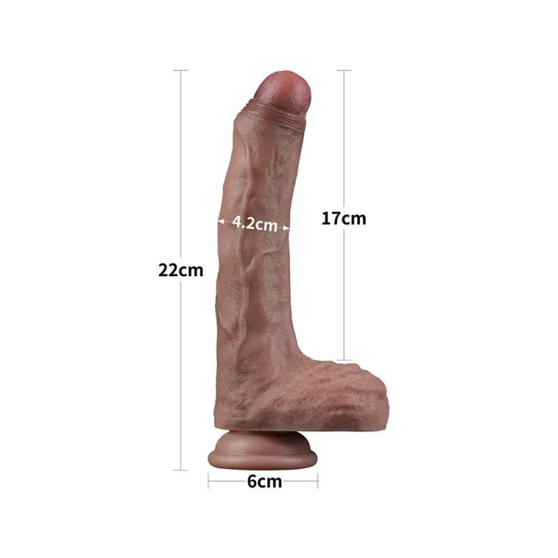 Experience Unmatched Pleasure with Lovetoy Dual Layered Silicone Dildo