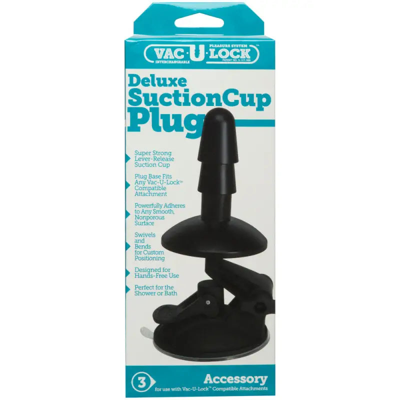Experience Unmatched Pleasure with the VacULock Deluxe Suction Cup Plug