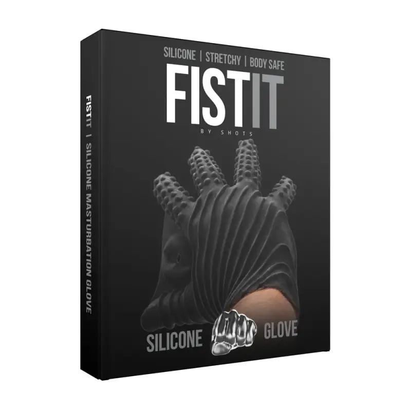 Explore Ecstasy with the Fist It Black Textured Masturbation Glove