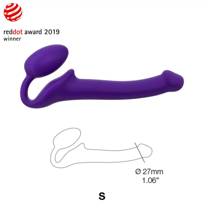 Strap On Me - Semi-Realistic Bendable Strap-On Purple - S