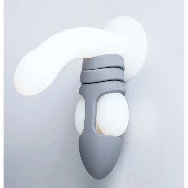 Explore Pleasure with the Ball Dildo Steel Grey and Two Spacer Rings
