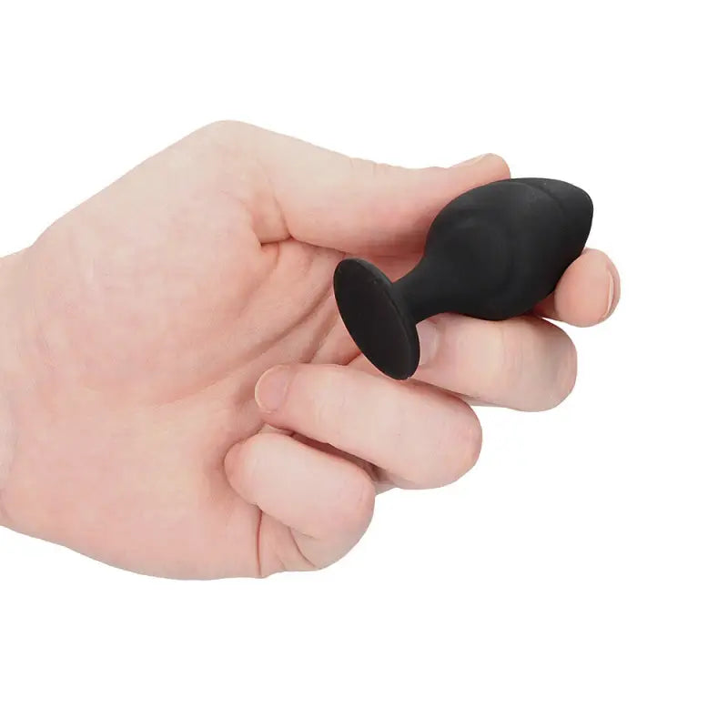 Explore the Ouch Silicone Swirled Butt Plug Set Black for Ultimate Pleasure