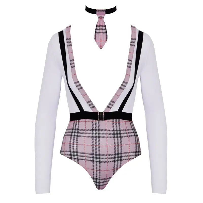 Fantasy School Girl Costume with Long-Sleeved Body Data Design