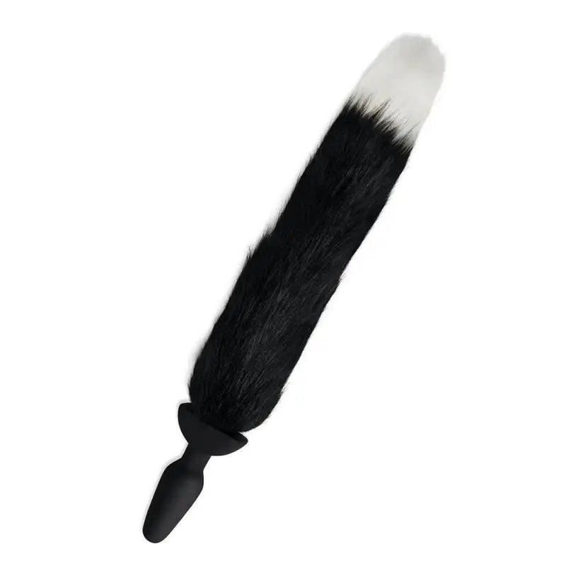 Furry Tales Vibrating Butt Plug with Remote and Faux Fur Tail