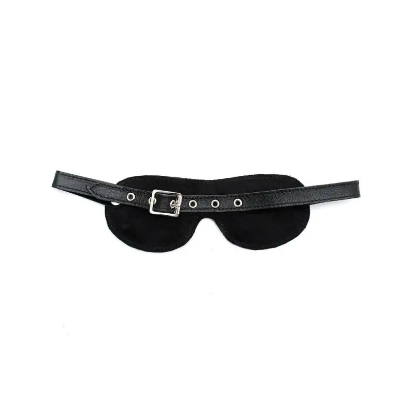 Genuine Leather Cushioned Blindfold for Enhanced Sensory Experience