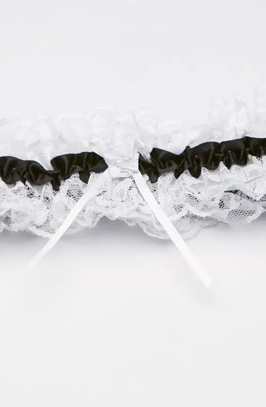 Ignite Confidence with Shirley of Hollywood Black Garter Elegance - One Size