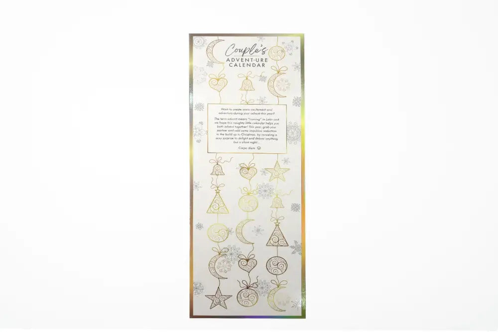 The Couple's Advent-ure Scratch Calendar