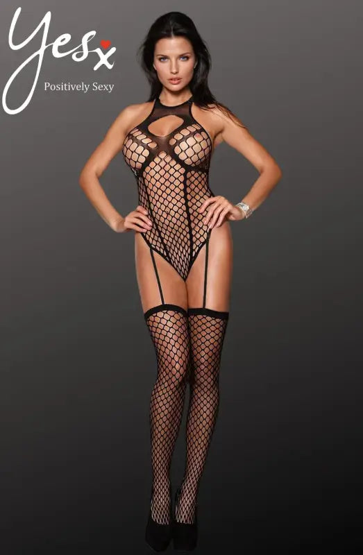 Ignite Passion with the YesX YX863 Flirty Fishnet Bodystocking