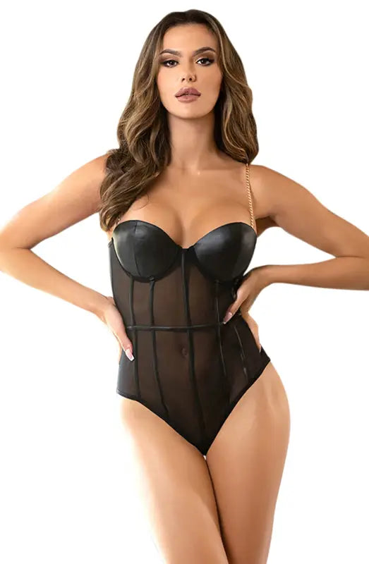 Ignite Passion with the YesX YX988 Bodysuit Black for Ultimate Confidence