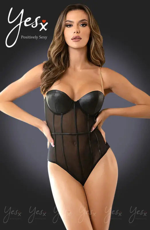 Ignite Passion with the YesX YX988 Bodysuit Black for Ultimate Confidence