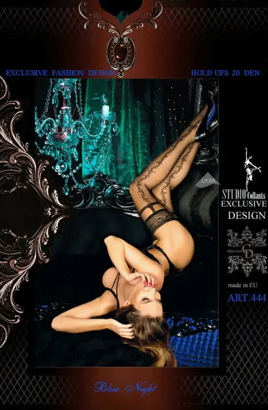 Indulge in Ballerina Blue Night Hold Ups Black for Ultimate Luxury