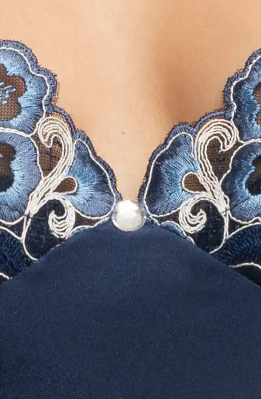 Indulge in Elegance with Irall Elodie Nightdress in Navy and Lace