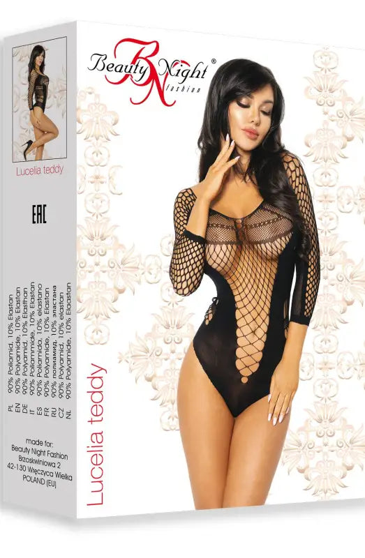 Indulge in Elegance with Night BN6579 Lucelia Teddy From Beauty Night - One Size (S-L)