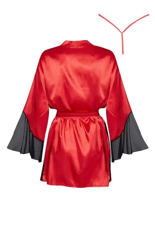 Indulge in Elegance with the Sara Peignoir Red Beauty Night BN6667 - One Size (S-L)