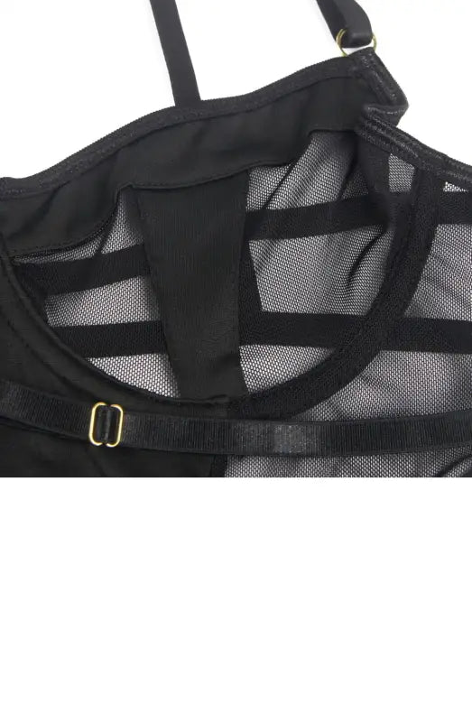 Indulge in Elegance with the YesX YX859 Black One-Piece Mesh Bodysuit