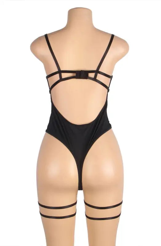Indulge in Elegance with the YesX YX859 Black One-Piece Mesh Bodysuit