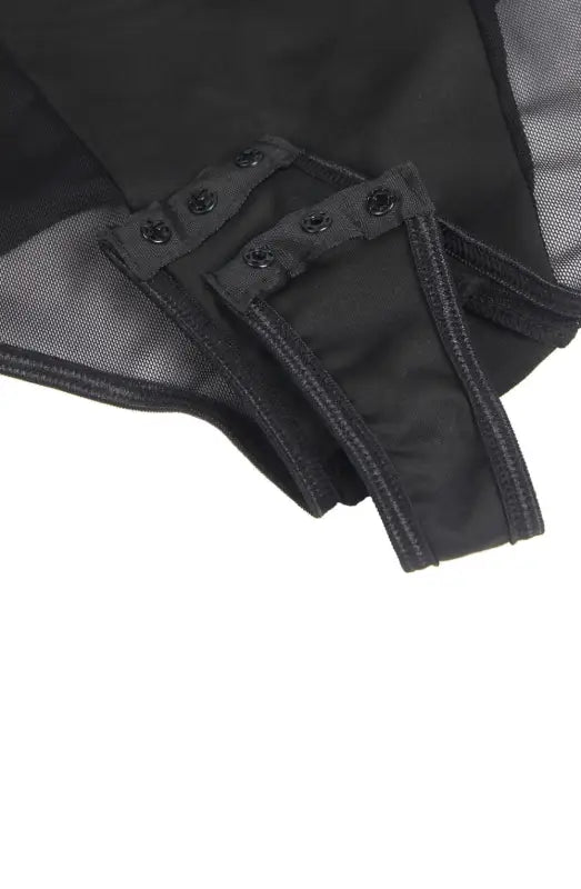 Indulge in Elegance with the YesX YX859 Black One-Piece Mesh Bodysuit