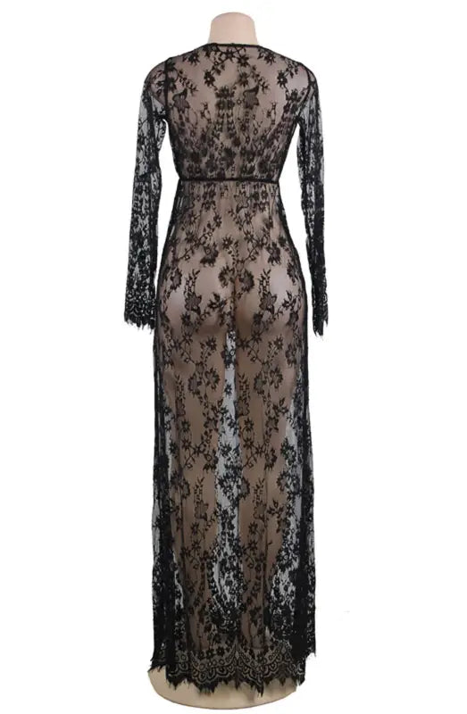 Indulge in Elegance with YesX YX826 Long Gown and Thong Set