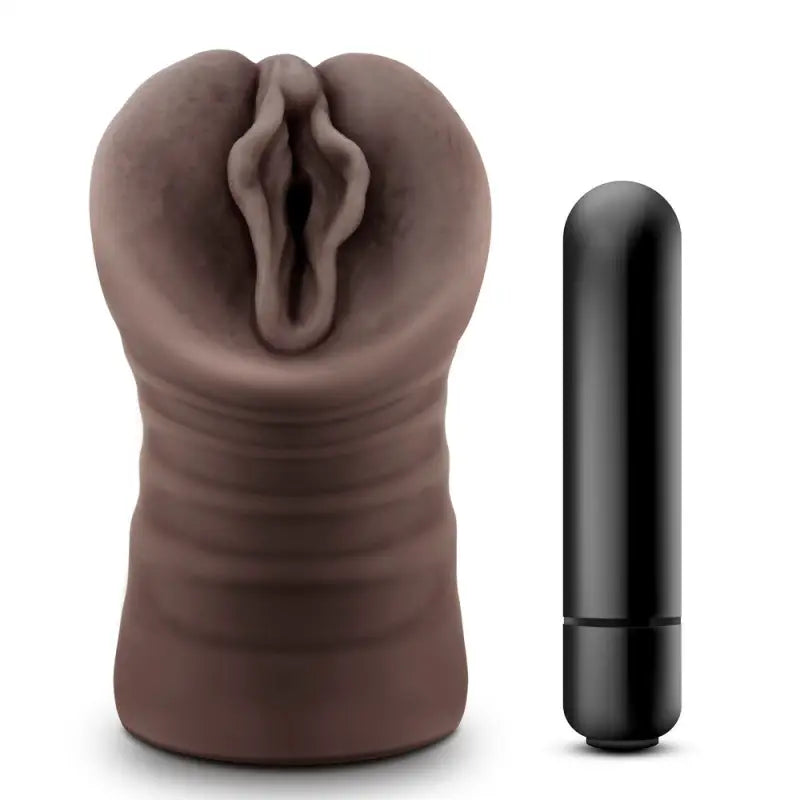 Indulge in Pleasure with Hot Chocolate Alexis Vagina Vibrating Masturbator