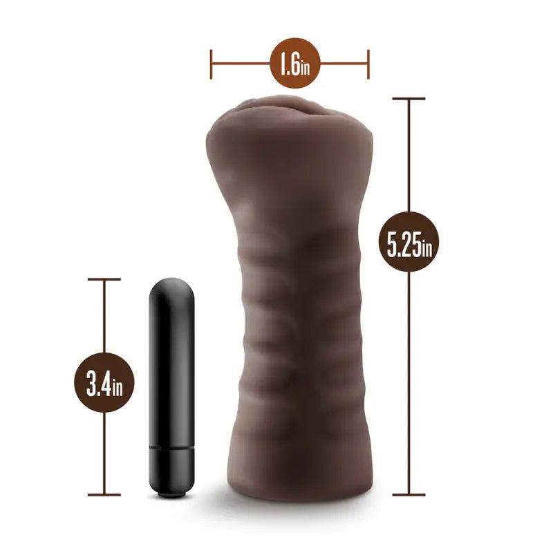 Indulge in Pleasure with Hot Chocolate Alexis Vagina Vibrating Masturbator