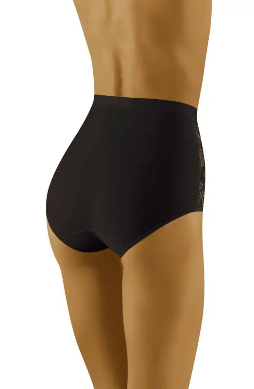 Indulge in Wolbar Eleganta Black with Beautiful Embroidered Floral Details
