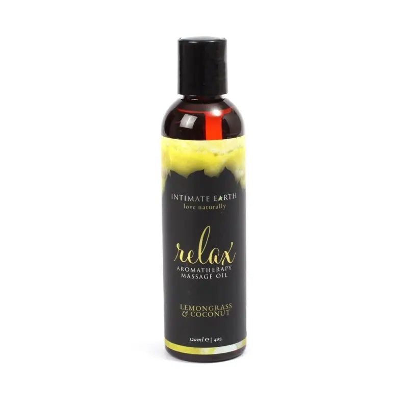 Intimate Earth Lemongrass Coconut Massage Oil for Relaxation